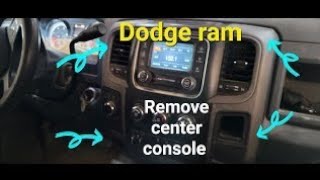 Ram 201019 center console remove install [upl. by Valencia]