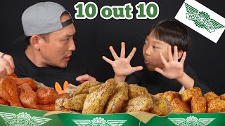 Bonein Wings or Boneless WINGSTOP Mukbang [upl. by Milford]