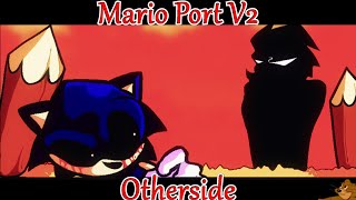 FNF MOD Mario 85 Friday Night Funkin MARIO FNF PORT V2  Luigikid vs Luigikidexe  Otherside [upl. by Ayyidas]