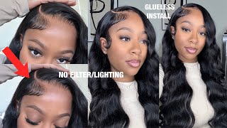 DETAILED 5x5 CLOSURE WIG INSTALL  ULTIMATE LACE MELT  SIDE PART WITH BABY HAIRS  Alipearl Hair [upl. by Irod]