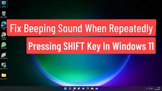 How to Disable the Sticky Keys Warning amp Beep Sound in Windows 10 [upl. by Gerianna]