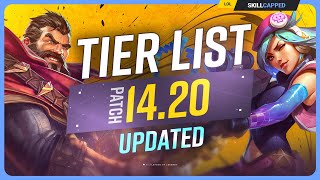 NEW UPDATED TIER LIST for PATCH 1420  League of Legends [upl. by Hamimej]