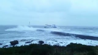 Ferry entering Aberdeen Harbour [upl. by Par]