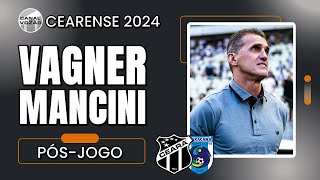 Cearense 24 Coletiva Vagner Mancini  PósJogo Maracanã 1 X 1 Ceará  Canal do Vozão [upl. by Bittner403]