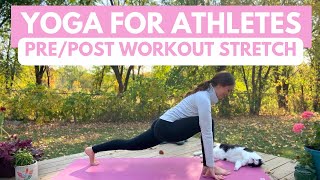 Yoga Stretch for Athletes PrePost Workout  10 Min Yoga [upl. by Immac]