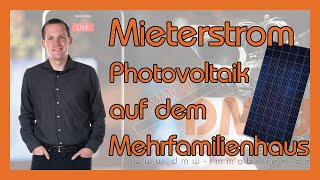 🔌Mieterstrom  Photovoltaik auf dem Mehrfamilienhaus  immoinfo 64 [upl. by Fiertz147]