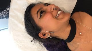 Surface Tragus piercing [upl. by Assetniuq]