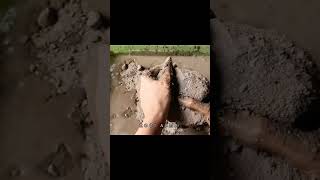 Gritty Crush🤎asmr satisfying reddirt sandcement gritty sandcementasmr crumblingonpaste dusty [upl. by Bolme]