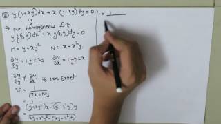 non exact and non homogeneous differential equation [upl. by Laerol]