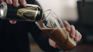 How To Pour a Guinness Draught  Guinness Beer [upl. by Kerman884]