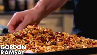 Gordon Ramsays Granola Recipe [upl. by Enerual]