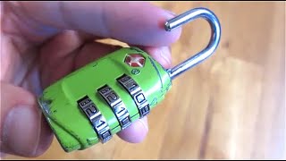 How to ChangeReset Luggage Lock Combination  Set TSA Luggage Padlock Combo [upl. by Ignaz675]