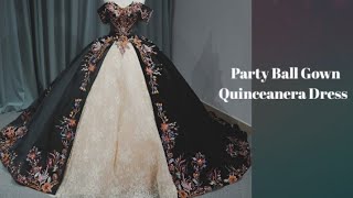 Party Ball Gown Quinceanera Dress  Fashion Show [upl. by Auqkinahs498]