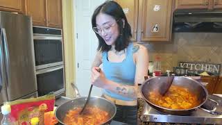 triciaisabirdy  July 19 2024 Part 2 DDeokbokki and Gimbap Time [upl. by Marshal]