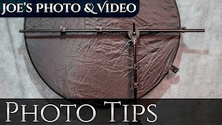 How To Set Up A Reflector Arm And Stand  Photography Tips [upl. by Nairehs]