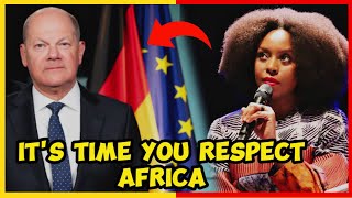 Emotional Chimamanda Ngozi Adichie CALLS OUT GERMAN CHANCELLOR For DISRESPECTING AFRICA [upl. by Akyeluz]