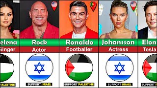 Famous People Who SUPPORT Palestine or Israel [upl. by Eceeryt713]