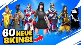 60 NEUE SKINS 😱 Welcher Skin für SEASON 7 amp SEASON 8  Fortnite Deutsch [upl. by Akcirred]