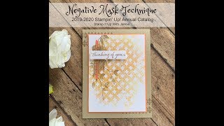 Stampin Up NEW Technique Very Versailles Card [upl. by Reggy]