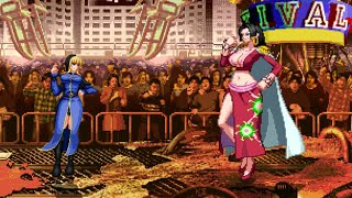 Mugen  Schlussel Vs Futa Boa Hancock 2 Rounds Kof Fight [upl. by Oelc]