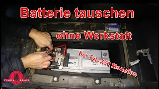 Starterbatterie wechseln bei Typ 250 Modellen Fiat Ducato Peugeot Boxer Citroen Jumper [upl. by Tjon]