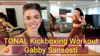 45 Minute TONAL Kickboxing Workout  aSweatLife Summit  Gabby Sansosti [upl. by Hildagarde392]