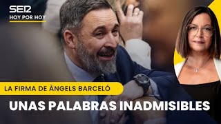 Las palabras de Abascal son inaceptables en democracia [upl. by Kinnie]