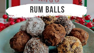 RUM BALLS  RUM BALLS RECIPE  RUM BALLS RECIPE WITH RUM  HOW TO MAKE RUM BALLS [upl. by Calendra]