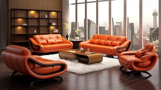 Luxurious Leather Sofa Set A Modern Touch for Your Living Room  Modern Leather Sofa Set [upl. by Teilo809]