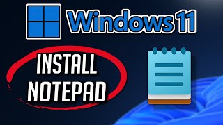 How to Download and Install Windows Notepad app in Windows 11  10 PC or Laptop 2024 [upl. by Arayc224]