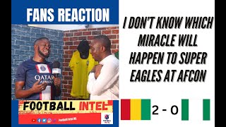 GUINEA 2  0 NIGERIA VICTOR FAN REACTION  PREAFCON FRIENDLIES [upl. by Thetos]