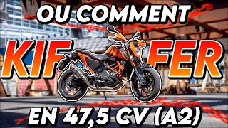 LA MEILLEUR MOTO A2  et de loin  Essai KTM 690 Duke 2017 A2  ErDoZz [upl. by Nosnek]