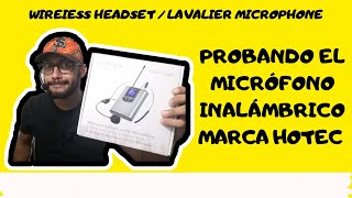 Probando el HOTEC HU05 Lavalier Microphone [upl. by Elston232]