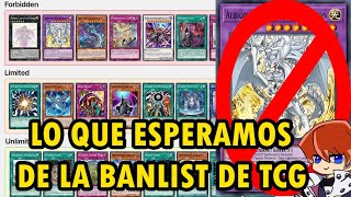 Lo Que Esperamos de la Banlist TCG Agosto 2024 ¿Adiós SnakeeyesTeamSetoX YuGiOh WishList [upl. by Direj]