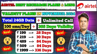 Airtel Best Recharge Plans 2024  Airtel Best Recharge Offer 2024  Airtel 199 Plan Details [upl. by Favrot]