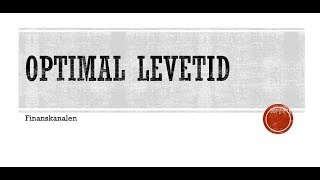 Optimal levetid [upl. by Ahsatam]