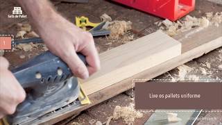 Como Montar um Sofá de Pallets sofadepallet [upl. by Yrod]