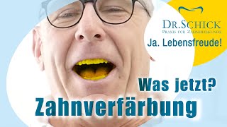 Zahnverfärbung Wie wirds weiß Zahnarzt Dr Schick hilft [upl. by Ielak500]