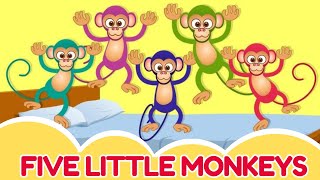 Five Little Monkeys  የኢትዮጵያ ልጆች መዝሙር  yelijoch mezmur  cocomelon nursery rhymes Animal Songs [upl. by Omlesna781]