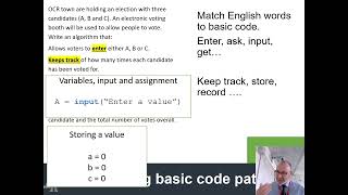 GCSE OCR Computer science  Answering basic coding questions [upl. by Bianka122]