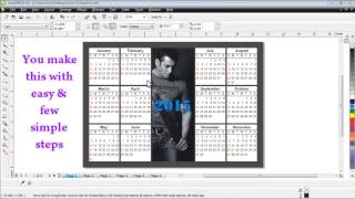 Calendar in Coreldraw Easy Quick amp Simple [upl. by Elin130]