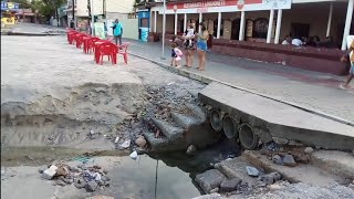 Veja o estado dá praia central depois dás fortes chuvas Matinhos PR [upl. by Lonyer]