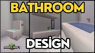 Minecraftta banyo nasıl yapılır  How to make a bathroom [upl. by Bogart]