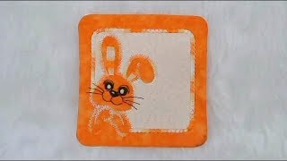 ITH Bunny Mug Rug  By Kreative Kiwi [upl. by Cottle515]