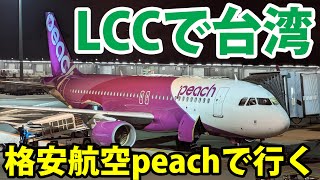 LCCピーチ深夜便で台湾桃園→東京を移動する！ 全然人が乗っていない？ [upl. by Pincince501]