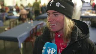 Demi Vollering post race interview FW [upl. by Steffie]