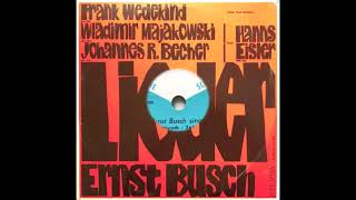 Ernst Busch  Lieder Full Album [upl. by Kipper]