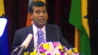 President Nasheed of the Maldives Address at the Climate Vulnerable Forum [upl. by Skilken]