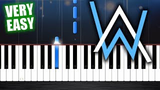 Alan Walker  Faded  Piano Tutorial but its TOO EASY almost everybody can play it [upl. by Zetrok]