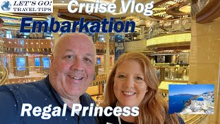 CRUISE VLOG EMBARKATION DAY REGAL PRINCESS CIVITAVECCHIA ROME PORT MEDITERRANEAN CRUISE MAY 2022 [upl. by Atteroc403]